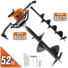 KIT Perfurador de Solo Vulcan VPS520-S 2T 52CC 2,5CV com Broca 80x15cm + Broca Extra 80x30cm KIT Perfurador de Solo Vulcan VPS520-S 2T 52CC 2,5CV com Broca 80x15cm + Broca Extra 80x30cm