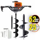 KIT Perfurador de Solo Vulcan VPS520-S com Broca 80x15cm + Broca Extra 80x25cm + Extensão 40cm