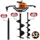 KIT Perfurador de Solo Vulcan VPS520-S com Broca 80x15cm + Broca Extra 80x25cm + Extensão 60cm