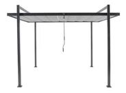 Kit Pergolado De Aluminio Com Toldo Retrátil - 2,57x3,50m
