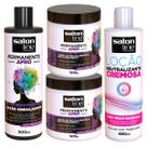Kit Permanente Afro 4 Produtos Salon Line Completo