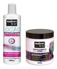Kit Permanente Afro Neutralizante 480ml Creme Relaxante 500g