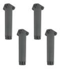 Kit Pés Itatiaia Móveis Armário Balcão 17cm Parafusar Cinza/Branco 4 Pçs Kit Pés Itatiaia Móveis Armário Balcão 17cm Parafusar Cinza/Branco 4 Pçs