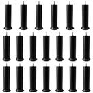 Kit Pes Para Cama Box Com 18cm de Altura na Cor Preto Com 20 Unidades