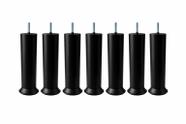 Kit Pés Para Cama Box na Cor Preto Com 18cm de Altura Elevando a Altura da sua Cama Com 7 Unidades