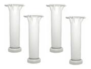 Kit Pés Reposição Armário Itatiaia Encaixe 04 peças branco 150mm Kit Pés Reposição Armário Itatiaia Encaixe 04 peças branco 150mm