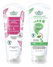 Kit Pés Uréia Hidratação Máxima + Esfoliante Flores e Vegetais 200g