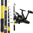 Kit Pesc Anti Cabeleira Molinete Shimano IX Vara Telescópica Kit Pesc Anti Cabeleira Molinete Shimano IX Vara Telescópica