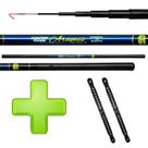 Kit Pesca 2 Varas Telescópica (Retrátil) Albatroz 2,10m + 2 Enrolador de Linha