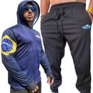 Kit Pesca Camisa Expedition Azul Proteção Solar Calça Makis