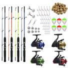 Kit Pesca Completo 4 Varas 1,20m Com Molinetes E Acessorios Kit Pesca Completo 4 Varas 1,20m Com Molinetes E Acessorios