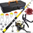 Kit Pesca Completo com Vara Molinete Maleta com Acessórios e Alicate Pega Peixe Kit Pesca Completo com Vara Molinete Maleta com Acessórios e Alicate Pega Peixe