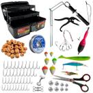 Kit Pesca Completo Maleta Iscas Anzol Chumbada E Alicate