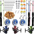 Kit Pesca Completo Molinete 3 Rolamento Com Varas 1,80m