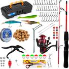 Kit Pesca Completo Vara 1,20m Molinete 3 rolamento e Maleta