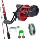Kit Pesca Maruri Carretilha Anti Cabelereira Vara Sino Linha Kit Pesca Maruri Carretilha Anti Cabelereira Vara Sino Linha