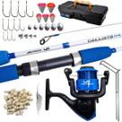 Kit Pesca Milhão Vara 2 Partes Molinete e Acessórios