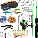 Kit Pesca Molinete 3 Rolamento Vara 1,50m Maleta e Acessórios