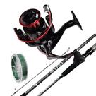 Kit Pesca Molinete 4000 Vara Selena Grafite 2pt Linha 100mt Kit Pesca Molinete 4000 Vara Selena Grafite 2pt Linha 100mt