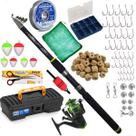 Kit Pesca Pescaria Completa Vara 2,40m Molinete Maleta Itens Kit Pesca Pescaria Completa Vara 2,40m Molinete Maleta Itens