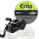 Kit Pesca Pesqueiro Carretilha 12kg Linha Verde 300m Alta Resistência e Sensibilidade Kit Pesca Pesqueiro Carretilha 12kg Linha Verde 300m Alta Resistência e Sensibilidade