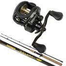 Kit Pesca Pesqueiro Carretilha Brisa BG 8 Rol Vara Shimano Kit Pesca Pesqueiro Carretilha Brisa BG 8 Rol Vara Shimano