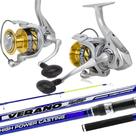 Kit Pesca Praia Molinete Drag 5kg Vara Verano Surf 3,60mt
