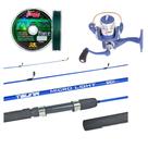 Kit Pesca Ultra Light Molinete Joker + Vara Tsuna 1,20m + Linha Max Force - 100m Kit Pesca Ultra Light Molinete Joker + Vara Tsuna 1,20m + Linha Max Force - 100m