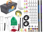 Kit Pescador C/ 2 Varas Telescópicas 40% Carbono (1x 3,60m x 1x 4,00m) + Caixa (Ref. 150)