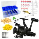 Kit Pescaria Molinete Shimano IX 2000 R + Estojo Completo Kit Pescaria Molinete Shimano IX 2000 R + Estojo Completo