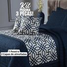 Kit Peseira Decoração Quarto Elegante com Capa de Almofada King 3 Peças.
