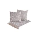Kit Peseira Grécia 5 Peças Queen 60% Algodão / 40% Poliéster Tecido Jacquard Acompanha Almofadas Cheias - Cáqui
