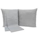 Kit Peseira Piquet Super King 2,85m x 45 cm + 2 Capas Almofadas 40cm x 40cm