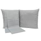 Kit Peseira Queen + 2 Capas de Almofadas Piquet Favinho