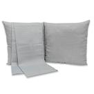 Kit peseira QUEEN com 2 Capas de Almofadas 40x40cm Piquet