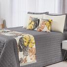 Kit Peseira Super King com Capas de Almofadas 3 Peças Piquet Laranja