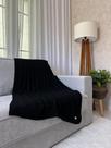 Kit Peseira Trança Tricot Sofá 150x90cm Madrid + 2 capas Cor:Preto