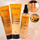 Kit Pêssego Porán Hidratante Sabonete Body Splash
