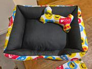 Kit Pet Cama + Comedouro + Almofada + Tapete para cachorro e gato
