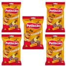 Kit petiscão 5 petisquinho de carne 60g formato osso p cães Kit petiscão 5 petisquinho de carne 60g formato osso p cães