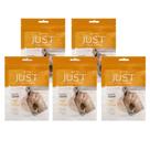 Kit Petisco Just Peito de Frango Cães Gatos 55g 5 unidades