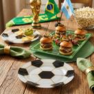 Kit Petisqueira Campo E Pratos Bola Futebol De Vidro Premium Kit Petisqueira Campo E Pratos Bola Futebol De Vidro Premium