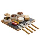 Kit Petisqueira com Bowls e Espátulas para Queijos 9 Peças Para Servir Kit Petisqueira com Bowls e Espátulas para Queijos 9 Peças Para Servir