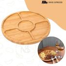 Kit Petisqueira Redonda + 6 Garfos Para Frios e Queijos Gamela MDF Kit Petisqueira Redonda + 6 Garfos Para Frios e Queijos Gamela MDF