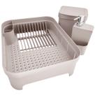 Kit Pia Cozinha Escorredor Pratos Lixeira 2,5L Porta Detergente