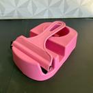 Kit pia de plástico rosa com suporte e rodo de pia de cozinha multiuso para bucha sabão detergente