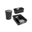 Kit pia escorredor + organizador + lixeira 3,5