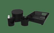 Kit Pia Organizada Coza Single 4 Peças Preto