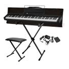 Kit Piano Digital CDP-S90 CASIO 88 Teclas + Capa + Suporte X + Banqueta em X + Pedal + Fonte