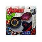 Kit Pião 7 Peças com Luz Avengers - Etitoys